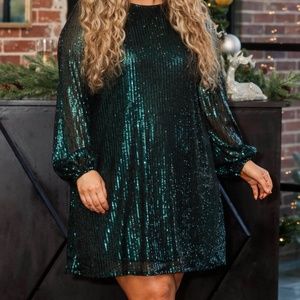 Women’s plus size sequin dress